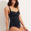 Seafolly Ladies Seafolly Collective Twist Halter One Piece True navy