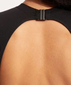 Seafolly Ladies Seafolly Collective Cap Sleeve One Piece Black -Seafolly Fashion Store 10710 942 Black 5