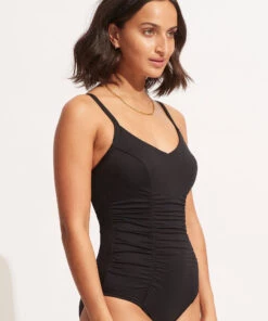 Seafolly Ladies Seafolly Collective DD Cup One Piece Black 7 Seafolly Ladies Seafolly Collective DD Cup One Piece Black -Seafolly Fashion Store 10729DD942 Black 3