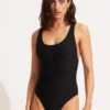 Seafolly Essentials Retro Tank Maillot Black