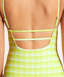 Seafolly Ladies Portofino Square Neck Maillot Wild lime -Seafolly Fashion Store 10880 939 Wild2520Lime 5