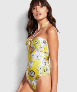 Seafolly Ladies Summer Of Love Ring Front One Piece Wild lime -Seafolly Fashion Store 10968 928 Wild2520Lime 3