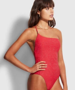 Seafolly Ladies Twilight One Piece Chilli red -Seafolly Fashion Store 11008 915 Chilli2520Red 3