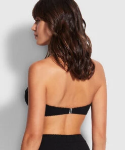 Seafolly Ladies Riviera Bustier Bra Black 9 Seafolly Ladies Riviera Bustier Bra Black -Seafolly Fashion Store 30059 929 Black 4