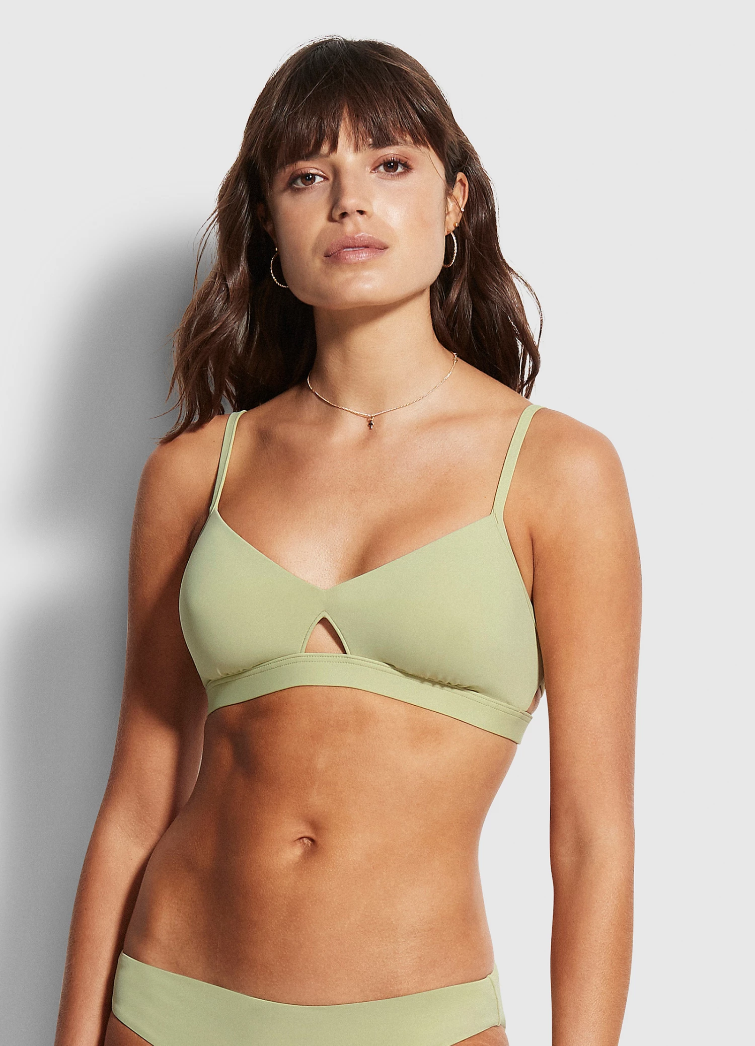 Seafolly Ladies Active Hybrid Bralette Pear 1 Seafolly Ladies Active Hybrid Bralette Pear