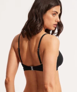 Seafolly Ladies Seafolly Collective Hybrid Bralette Black -Seafolly Fashion Store 30580 942 Black 4