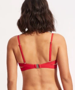 Seafolly Ladies Seafolly Collective Hybrid Bralette Chilli red -Seafolly Fashion Store 30580 942 Chilli2520Red 4