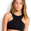 Seafolly Ladies Active High Neck Tank Top Black