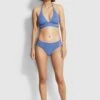 Seafolly Ladies Active Halter Bikini Top Marina blue