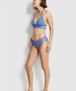 Seafolly Ladies Active Halter Bikini Top Marina blue -Seafolly Fashion Store 30645 058 MarinaBlu 3 scaled