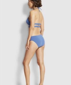 Seafolly Ladies Active Halter Bikini Top Marina blue -Seafolly Fashion Store 30645 058 MarinaBlu 4 scaled