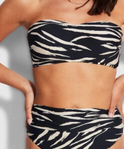 Seafolly Ladies Skin Deep Bustier Bandeau Black 10 Seafolly Ladies Skin Deep Bustier Bandeau Black -Seafolly Fashion Store 30877 940 Black 5