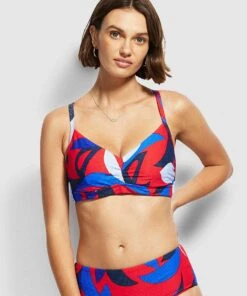 Seafolly Aloha DD Bralette Bikini Top Chilli
