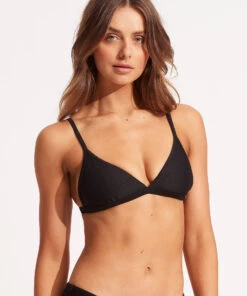Seafolly Essentials Fix Tri Bra Black -Seafolly Fashion Store 30969 640 Black 4
