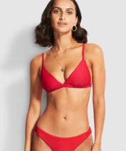 Seafolly Essentials Fix Tri Bra Chilli