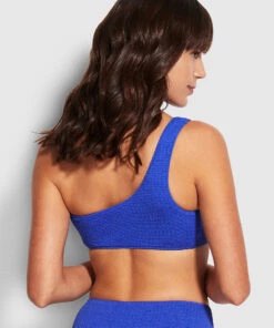 Seafolly Ladies Sea Dive One Shoulder Top Cobalt -Seafolly Fashion Store 31018 861 Cobalt 4