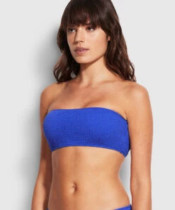 Seafolly Ladies Sea Dive Tube Top Cobalt -Seafolly Fashion Store 31034 861 Cobalt 3