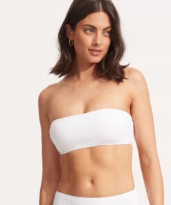 Seafolly Ladies Sea Dive Tube Top White -Seafolly Fashion Store 31034 861 White 3