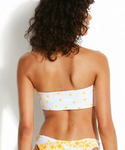 Seafolly Ladies Sunflower Tube Bikini Top Buttercup -Seafolly Fashion Store 31042 410 Buttercup 4