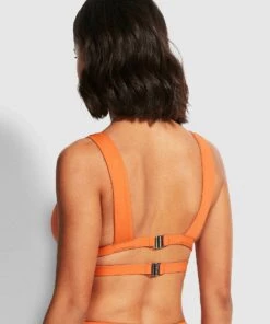 Seafolly Ladies Banded Tri Bra Spicy orange -Seafolly Fashion Store 31144 058 SpicyOrang 5