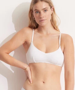 Seafolly Ladies Sea Dive Bralette White