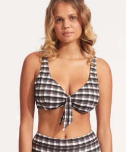 Seafolly Ladies Portofino F Cup Bra Black