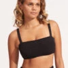Seafolly Ladies Seadive DD Bandeau Bra Black