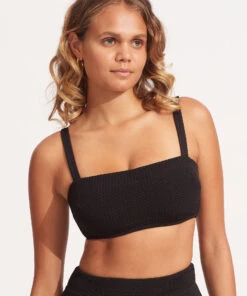 Seafolly Ladies Seadive DD Bandeau Bra Black