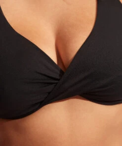 Seafolly Ladies Seafolly Collective Wrap Front F Cup Bra Black -Seafolly Fashion Store 31219F 942 Black 5