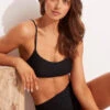 Seafolly Ladies Essentials Bralette Black