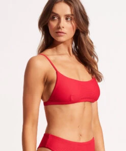 Seafolly Ladies Essentials Bralette Chilli -Seafolly Fashion Store 31232 640 Chilli 3