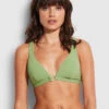 Seafolly Ladies Belize Longline Tri Green tea