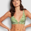 Seafolly Ladies Folklore Longline Tri Green tea