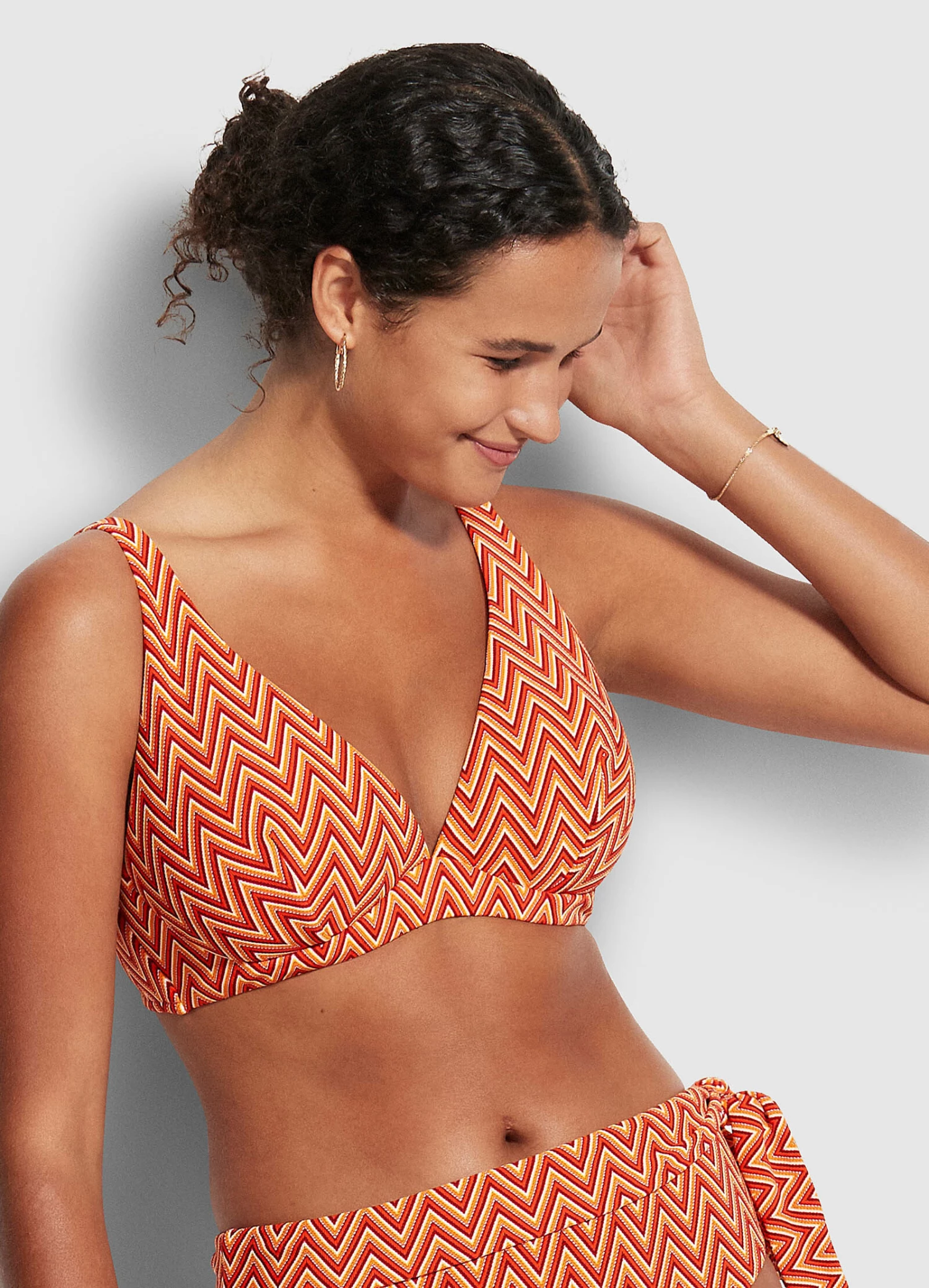 Seafolly Ladies Cleo DD Fixed Tri Bra Chilli red 1 Seafolly Ladies Cleo DD Fixed Tri Bra Chilli red