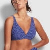 Seafolly Ladies Cleo DD Fixed Tri Bra Indigo