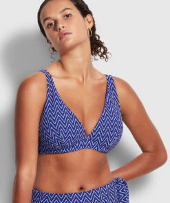 Seafolly Ladies Cleo DD Fixed Tri Bra Indigo