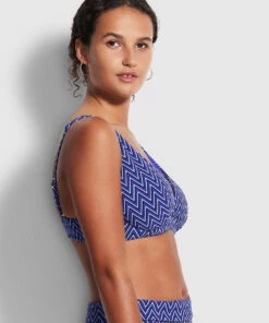 Seafolly Ladies Cleo DD Fixed Tri Bra Indigo -Seafolly Fashion Store 31306DD874 Indigo 3