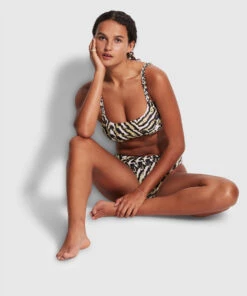 Seafolly Ladies Mandalay C/D Tank Bra Olive oil