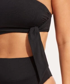 Seafolly Ladies Seafolly Collective One Shoulder Top Black -Seafolly Fashion Store 31342 942 Black 6