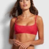 Seafolly Ladies Twilight Tank Bra Chilli red