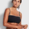 Seafolly Ladies Active DD Bandeau Bra Black