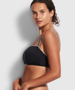 Seafolly Ladies Active DD Bandeau Bra Black -Seafolly Fashion Store 31363DD058 Black 3