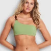 Seafolly Ladies Belize One Shoulder Top Green tea