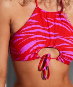 Seafolly Ladies Skin Deep High Neck Tank Mandarin red -Seafolly Fashion Store 31365 940 MandarinRe 5