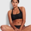 Seafolly Ladies Dreamcatcher DD Scoop Neck Halter Black