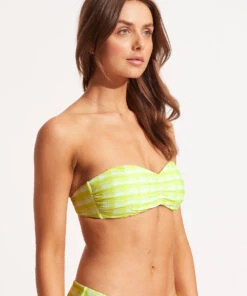 Seafolly Ladies Portofino Ruched Bandeau Wild lime -Seafolly Fashion Store 31372 939 Wild2520Lime 5