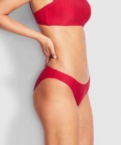 Seafolly Capri Sea Hipster Bikini Pants Ruby 7 Seafolly Capri Sea Hipster Bikini Pants Ruby -Seafolly Fashion Store 40054 678 Ruby 3