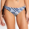 Seafolly Ladies Desert Tribe Loop Tie Side Hipster Bikini Pant Bluestone