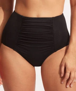 Seafolly Ladies Seafolly Collective High Waisted Pant Black -Seafolly Fashion Store 40304 942 Black 3