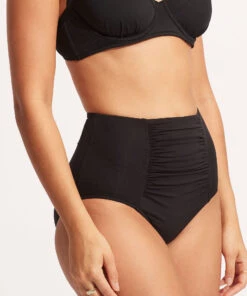Seafolly Ladies Seafolly Collective High Waisted Pant Black -Seafolly Fashion Store 40304 942 Black 5